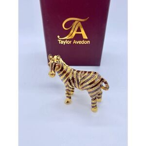 Taylor Avedon  Zebra Jewelry/Trinket Box